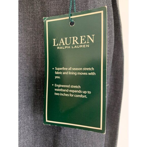Lauren Ralph Lauren Mens Superfine Stretch Dress Pants 38 x 32 Gray All Season C - Picture 3 of 7